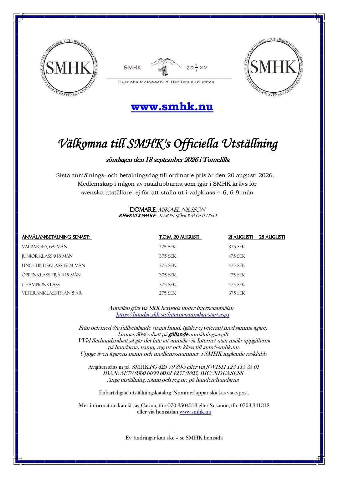 Anmälan öppen 